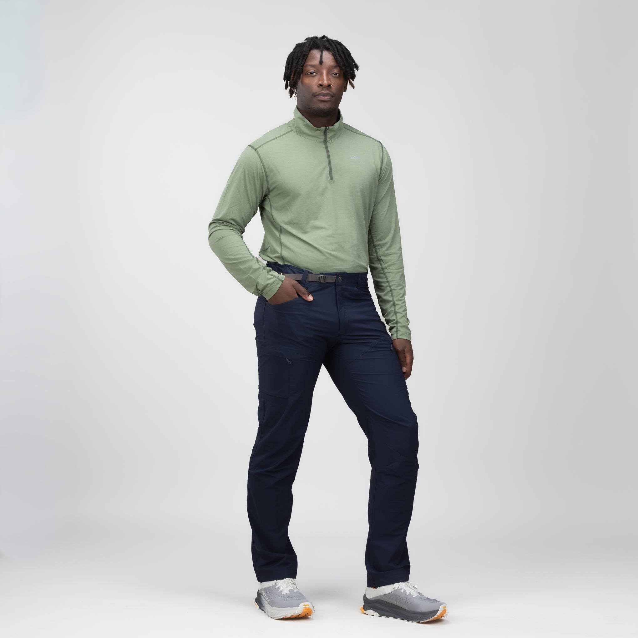 Sundance Long Sleeve Zip Polo Men's