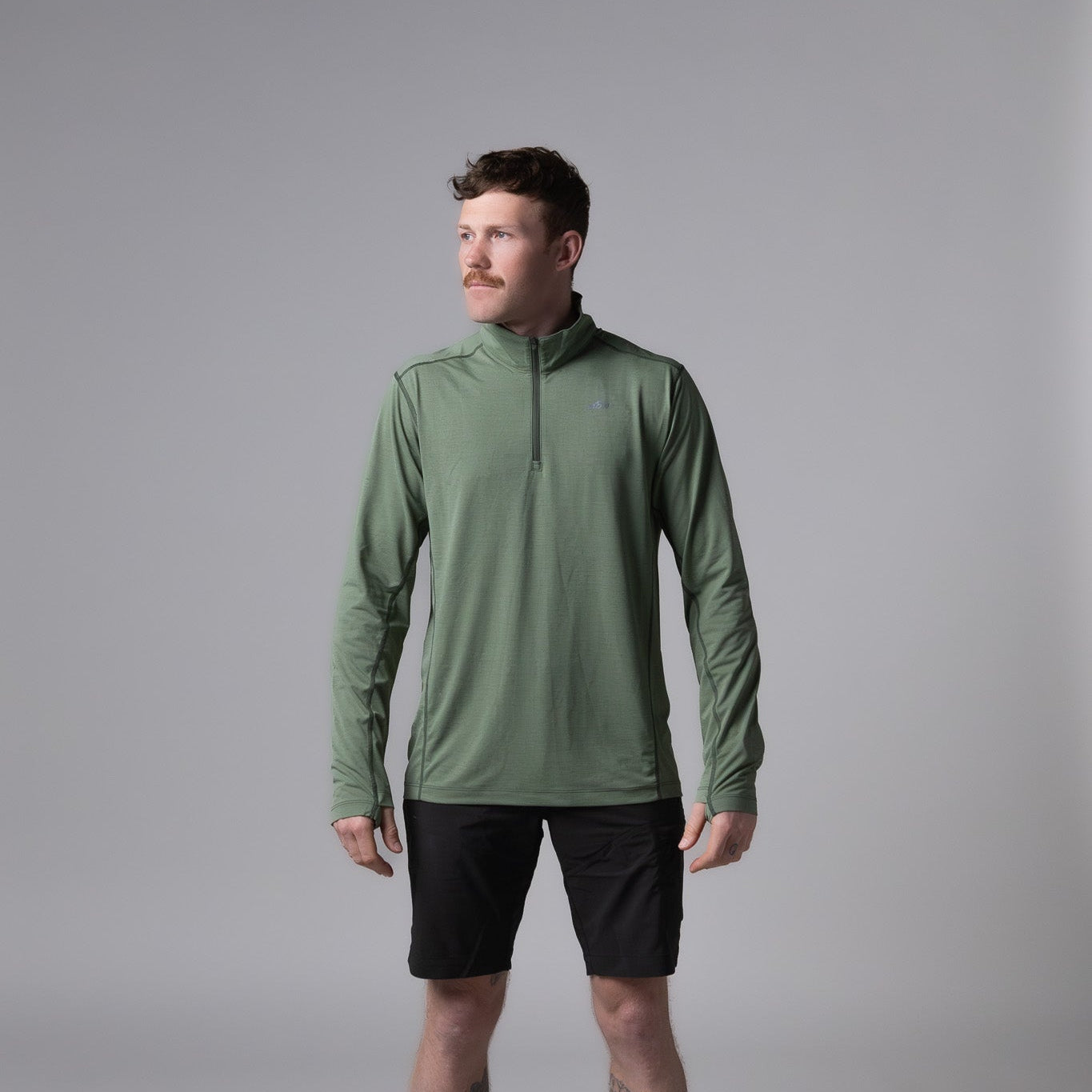 Sundance Long Sleeve Zip Polo Men's