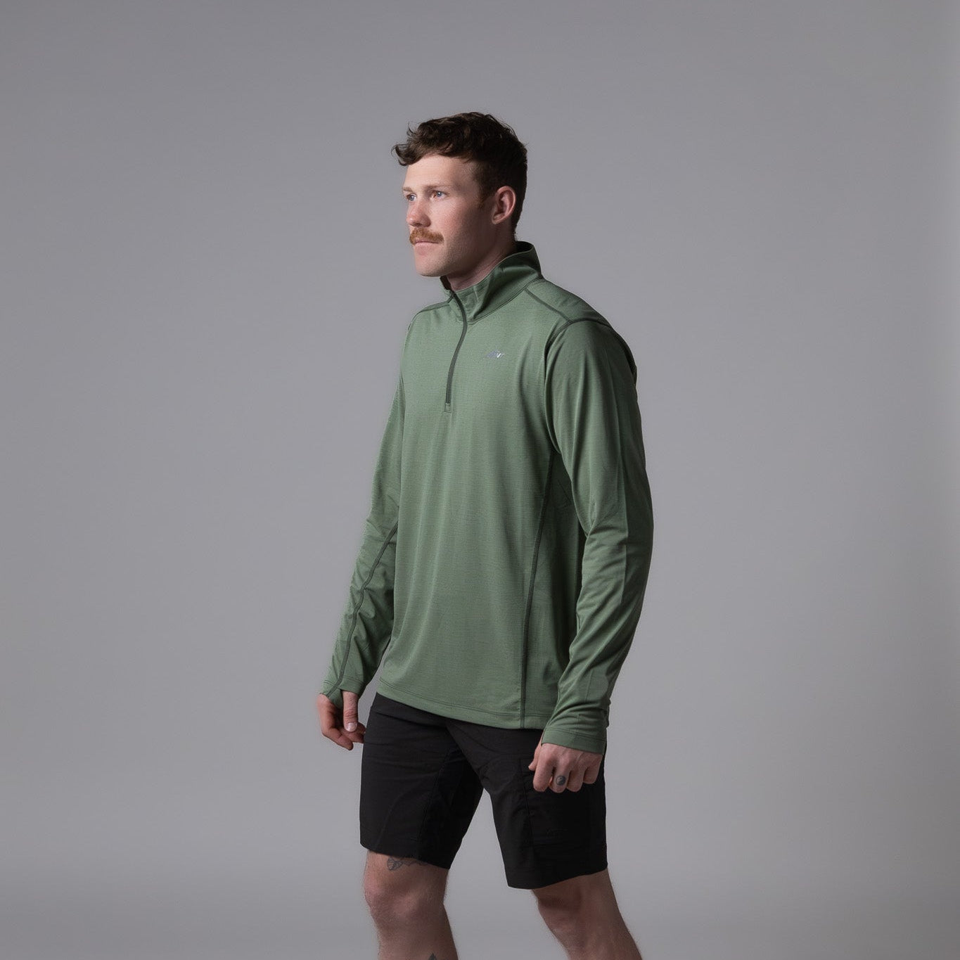 Sundance Long Sleeve Zip Polo Men's