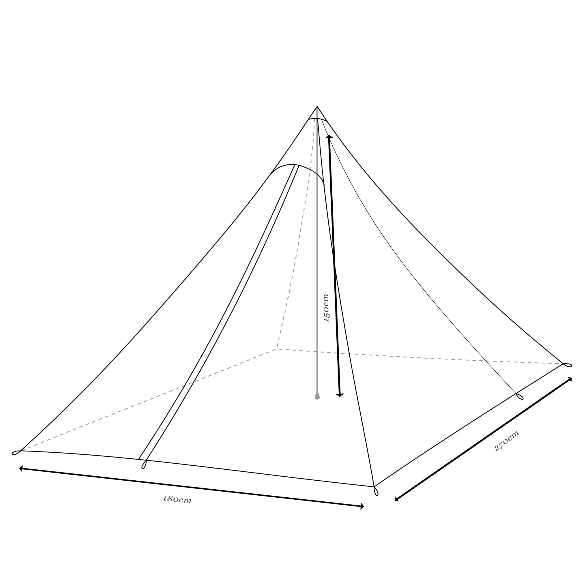 Hypermid 2 UltraLight Pyramid Tent
